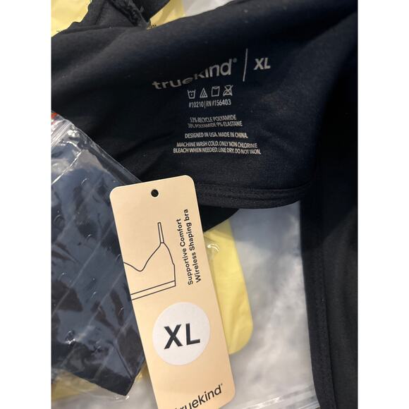 Truekind® Supportive Comfort Wireless Shaping Bra black XL - Picture 4 of 6